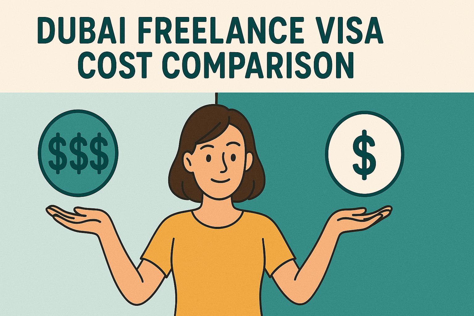 Dubai freelance visa cost comparison across different free zones and packages