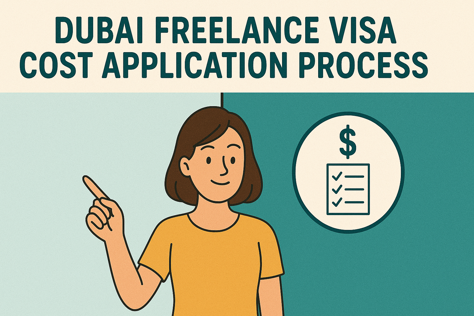 Dubai freelance visa cost application process showing step-by-step requirements and timeline