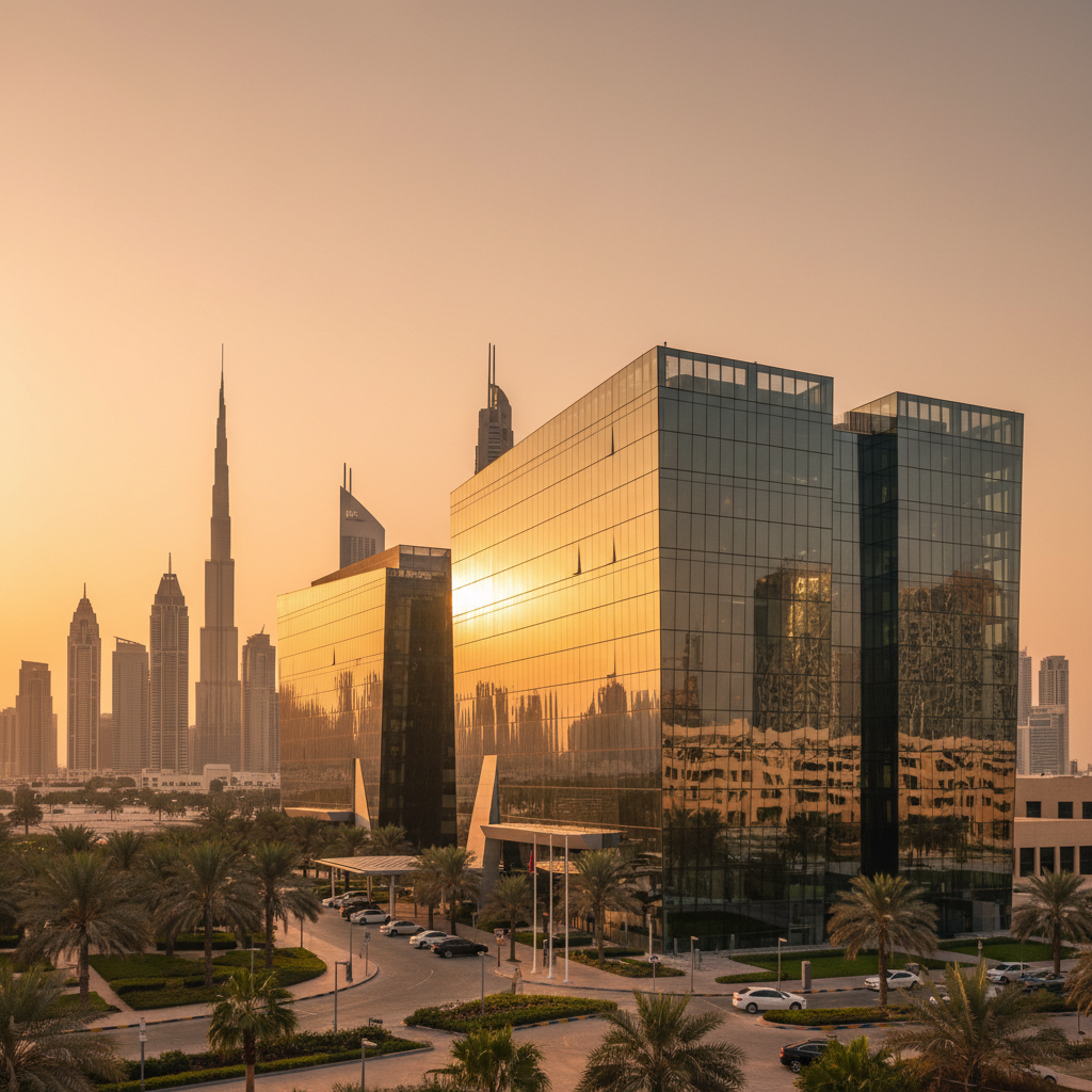 Dubai Chamber of Commerce building exterior — UAE business registration guide 2026