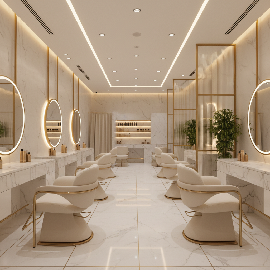 Salon license Dubai 2026 — luxury beauty salon interior UAE