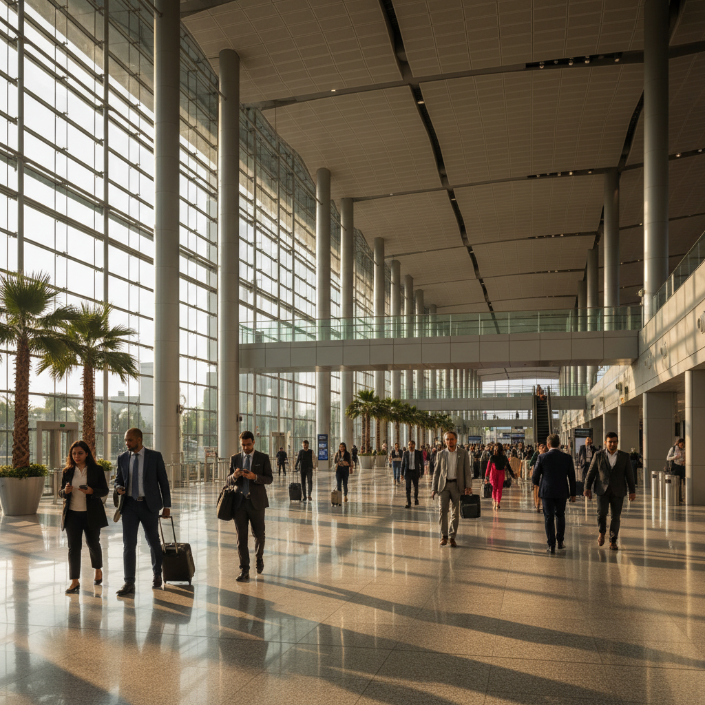 Visa-free countries for UAE residents 2026 - Dubai International Airport departures hall