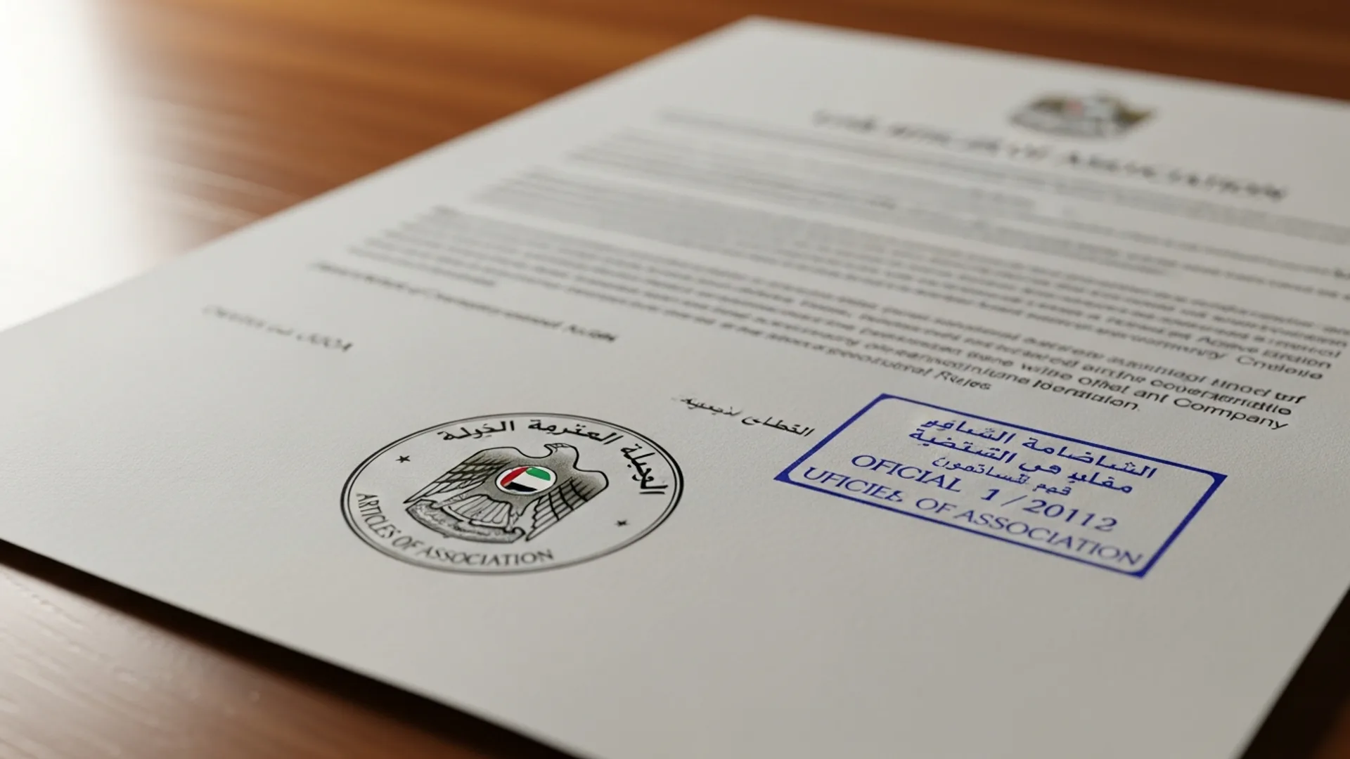 AOA UAE 2026 — official document, Noble Core Ventures