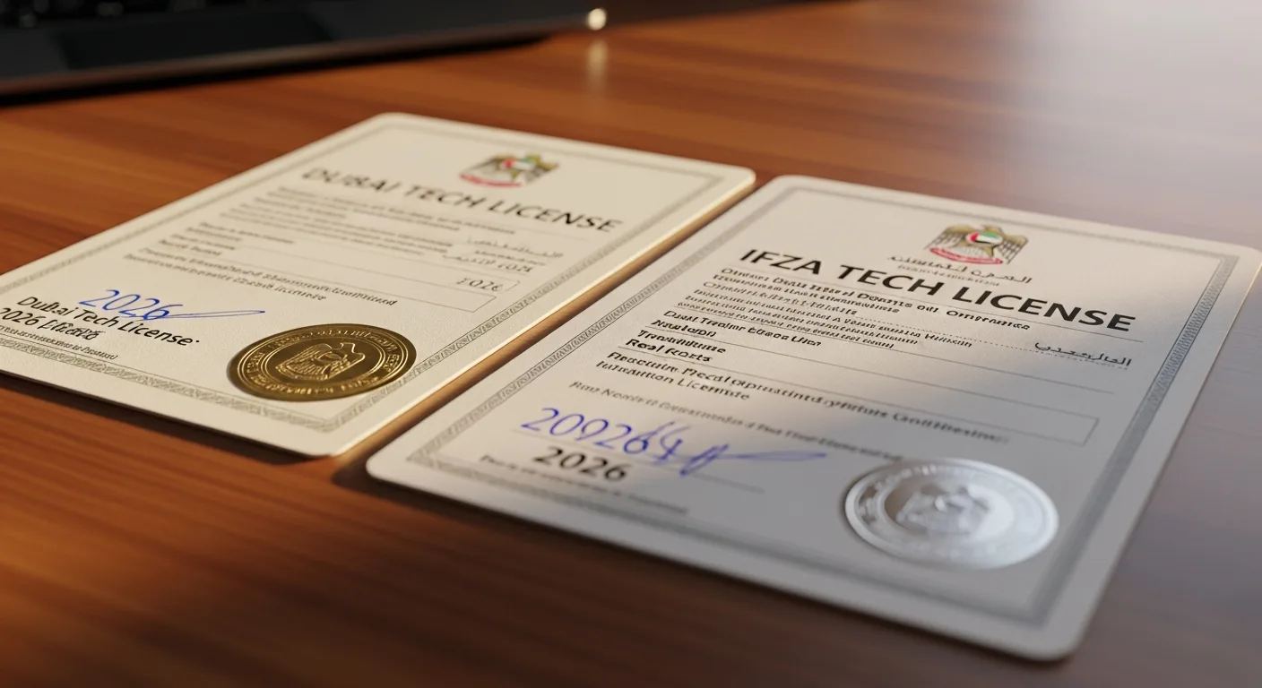 Dubai Tech License vs IFZA Tech License 2026: Real Costs