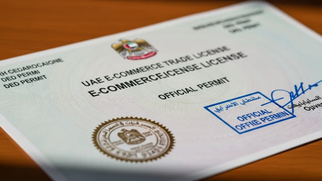 ecommerce license UAE 2026 — official document, Noble Core Ventures