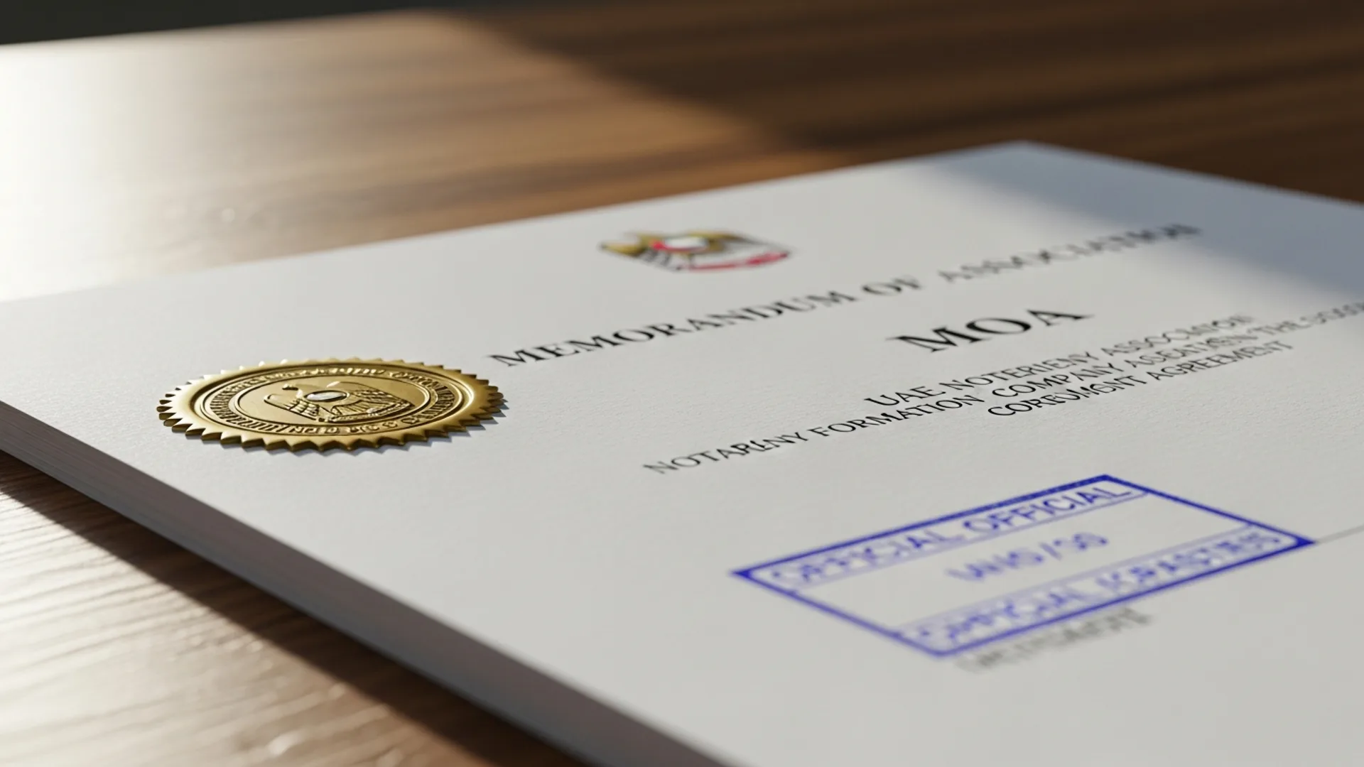 MOA UAE 2026 — official document, Noble Core Ventures