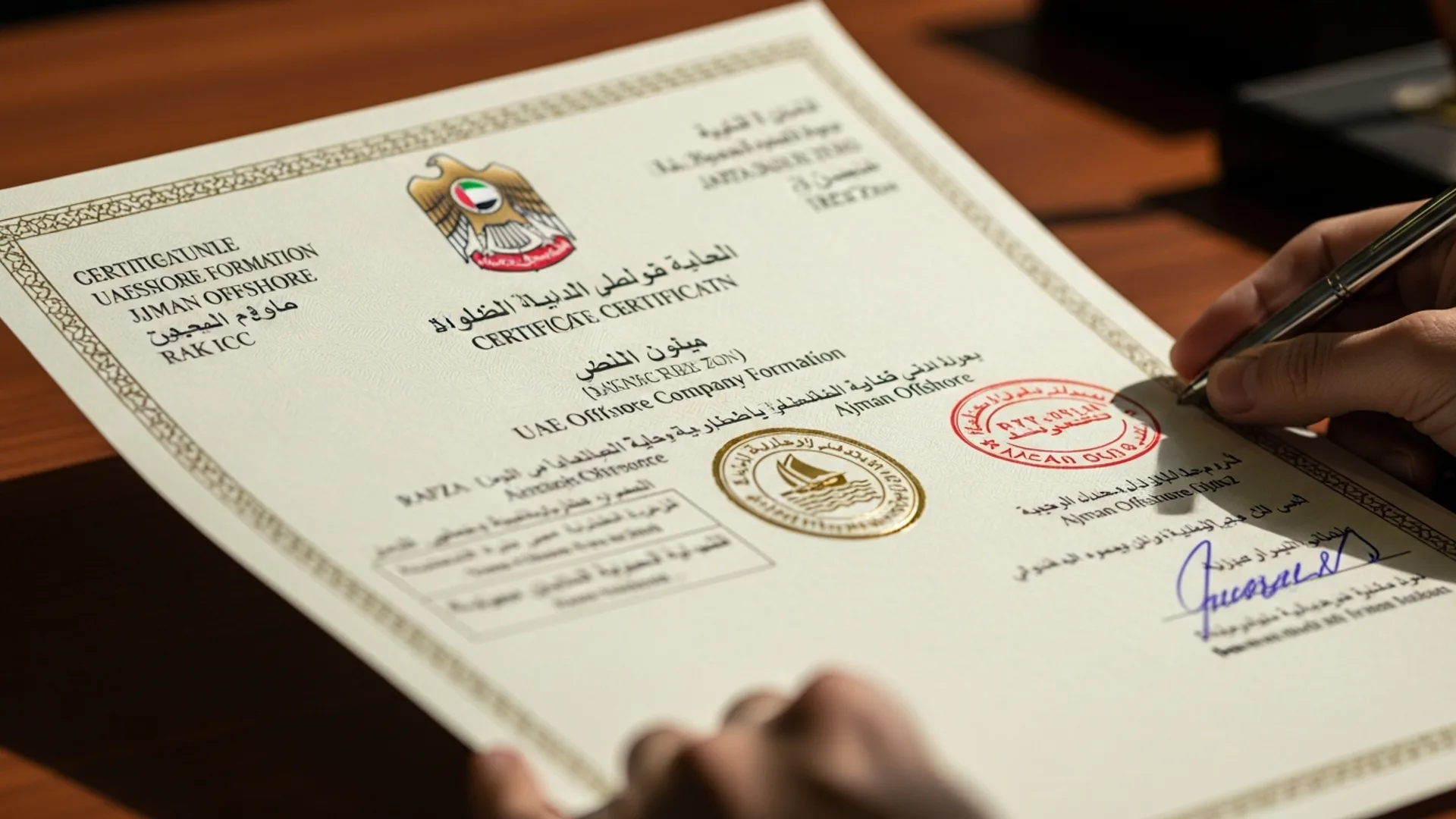 offshore business setup Dubai 2026 — official document, Noble Core Ventures