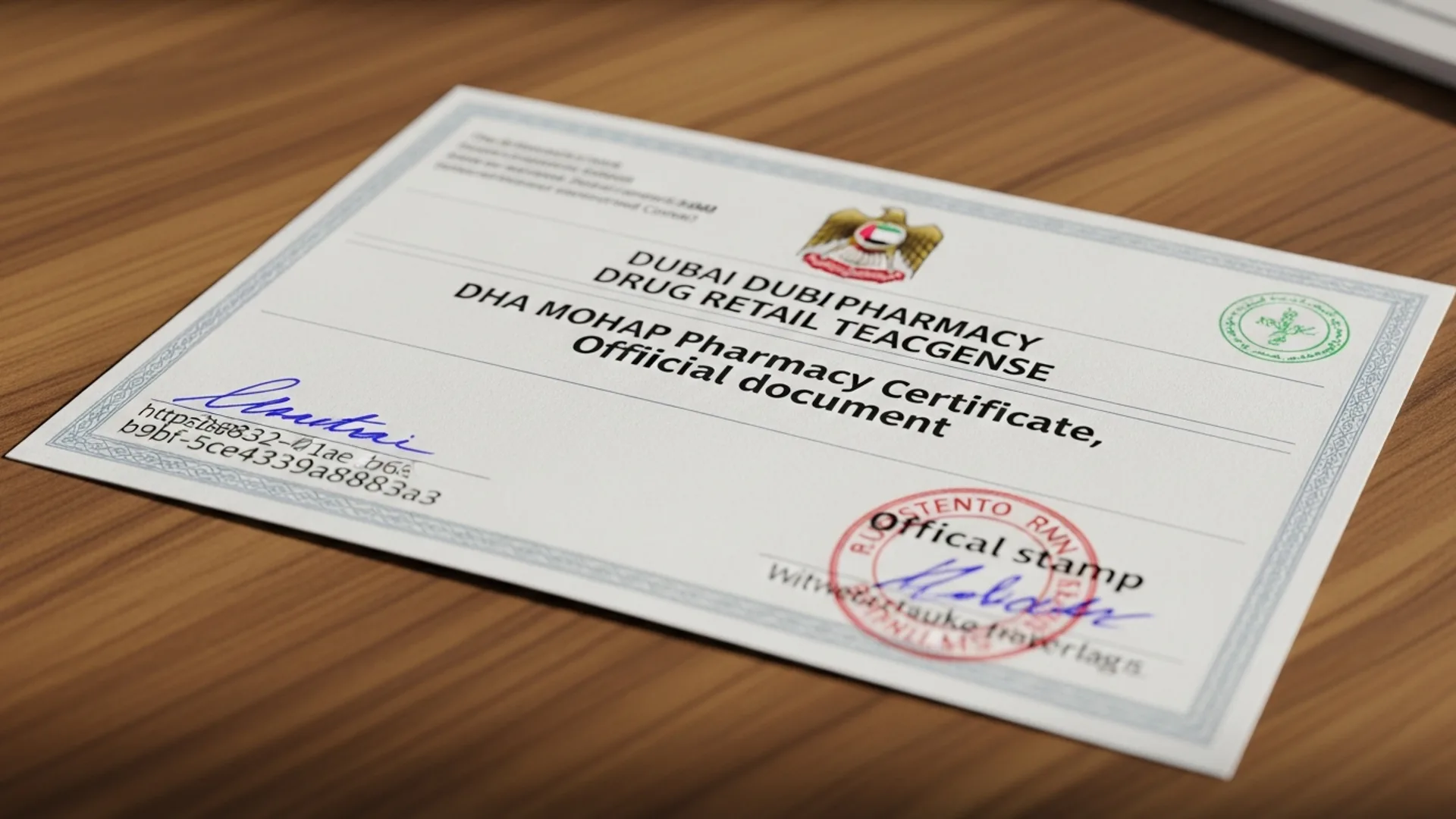pharmacy license Dubai 2026 — official document, Noble Core Ventures