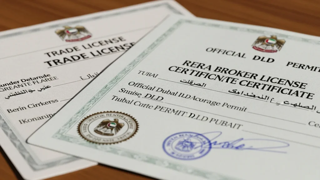real estate brokerage license Dubai 2026 — official document, Noble Core Ventures