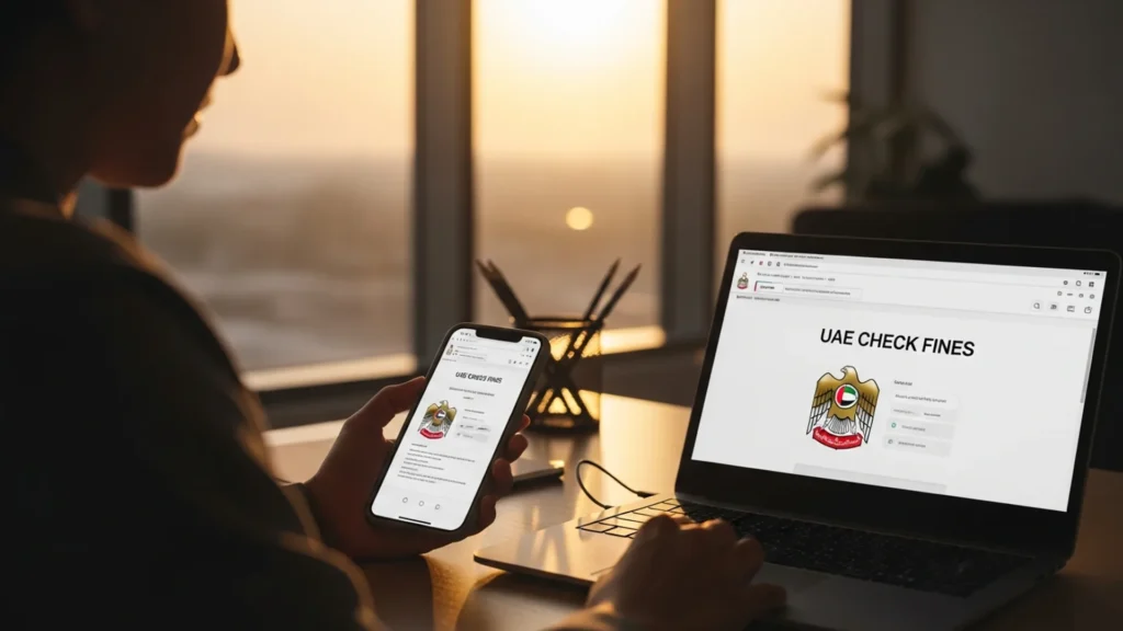 UAE fine check 2026 — official document, Noble Core Ventures