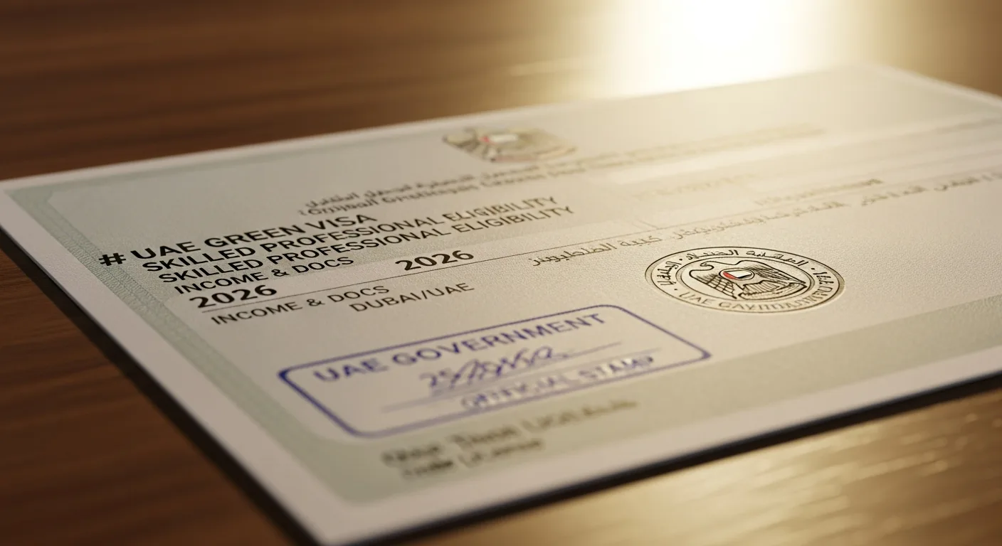 UAE Green Visa Skilled Professional Eligibility 2026: Income & Docs