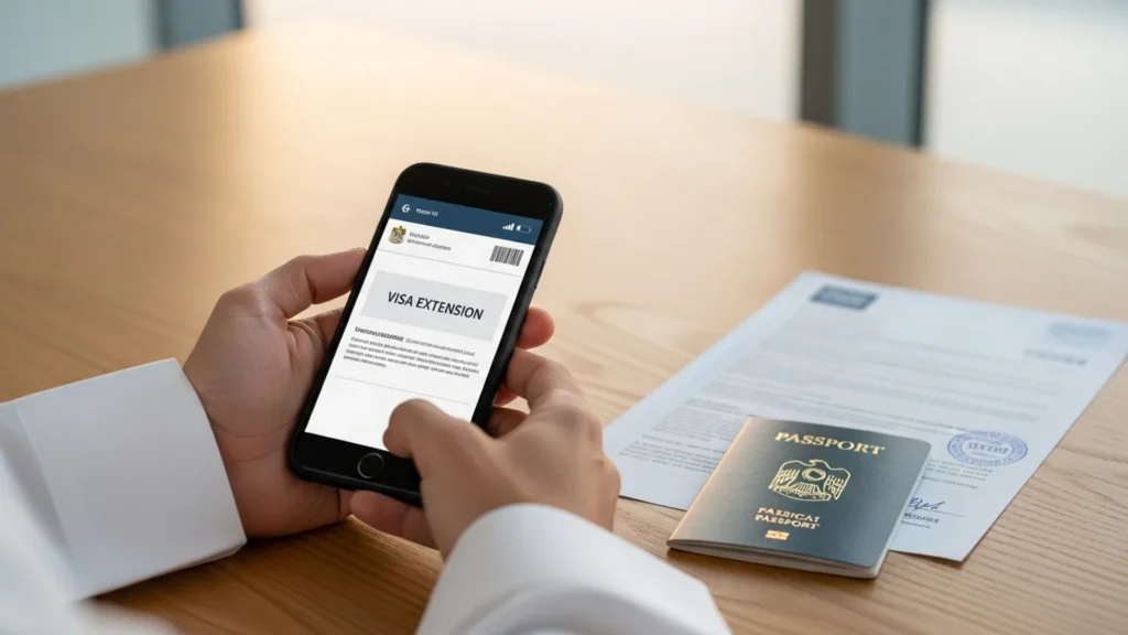 UAE visit visa extension 2026 — official document, Noble Core Ventures