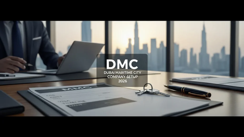DMC Dubai Maritime City Company Setup 2026: Cost, Visa & Timeline — Noble Core Ventures