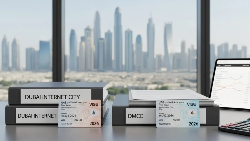 Dubai Internet City vs DMCC for Tech 2026: Real Costs & Visa Limits — Noble Core Ventures