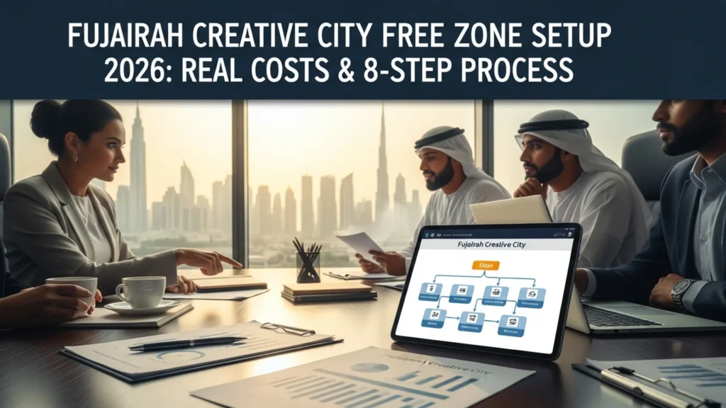 Fujairah Creative City Free Zone Setup 2026: Real Costs & 8-Step Process — Noble Core Ventures