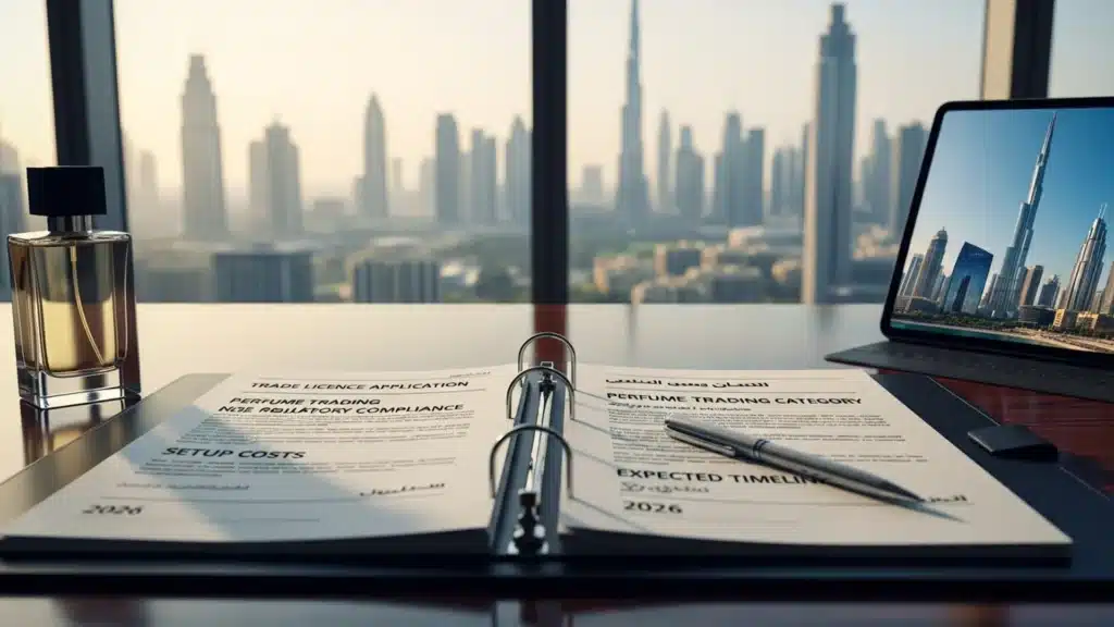 Perfume Trading Licence Dubai: Cost & Setup 2026 — Noble Core Ventures