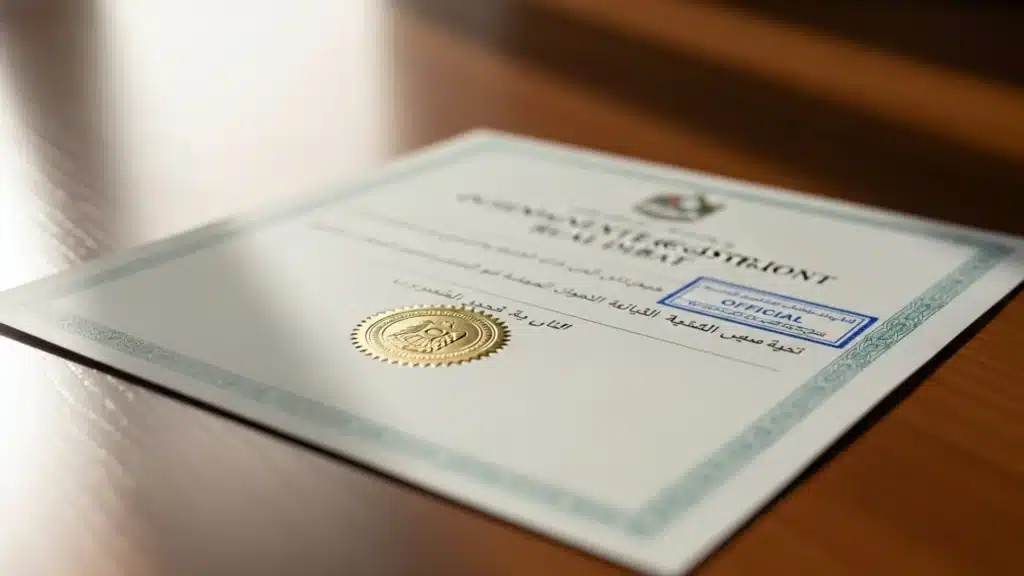 oqood registration — official document, Noble Core Ventures