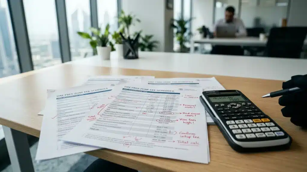 uae free zone prices — official document, Noble Core Ventures